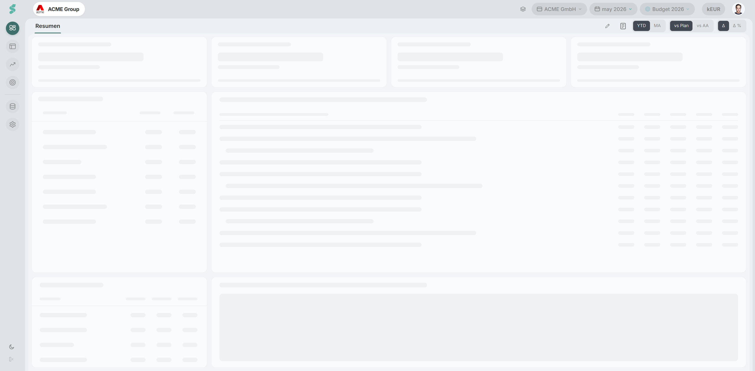 Dashboard de statycs con informes financieros automatizados